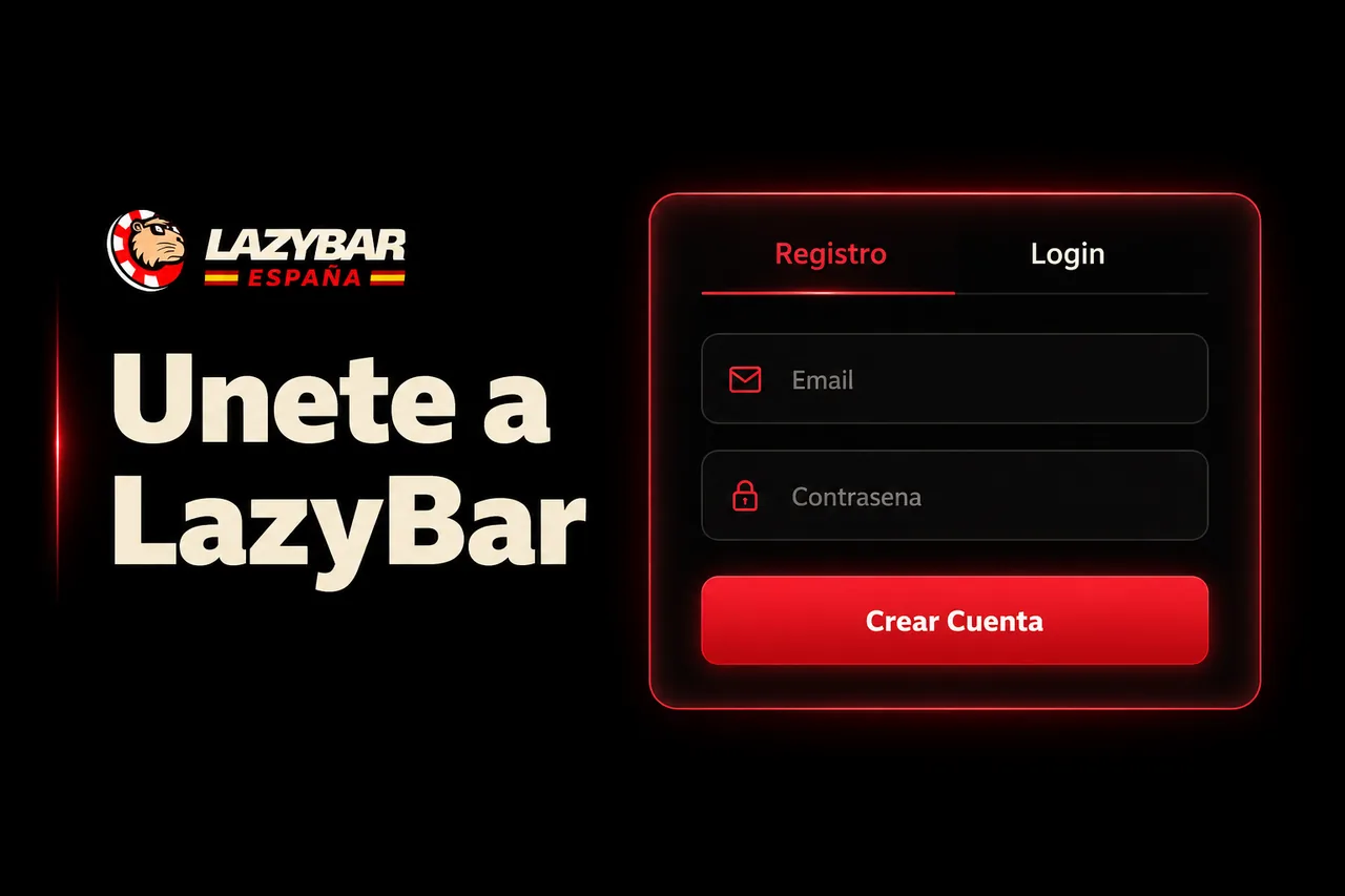 Únete a Lazybar Casino España: formulario de registro rápido con email y contraseña